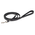 Fancy Stitched Padded Genuine Leather Dog Leash – Handcrafted Heavy-Duty Walking Lead