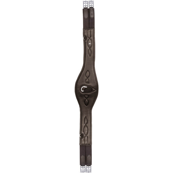 Elite Balance Genuine Leather Long Horse Girth – Anatomical Comfort Design with D-Rings