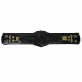 Contoured Leather Dressage Girth – Soft Padded Horse Girth with Flexible Elastic Ends