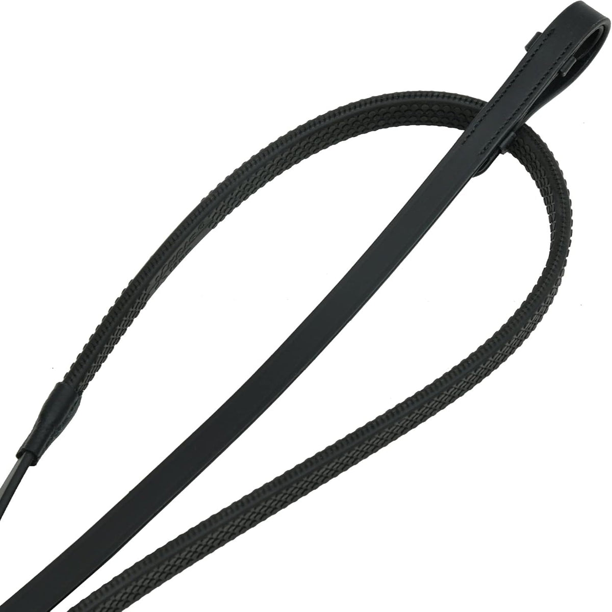 Premium Leather Rubber Grip Reins – Non-Slip Equestrian Reins with Secure Billet Ends