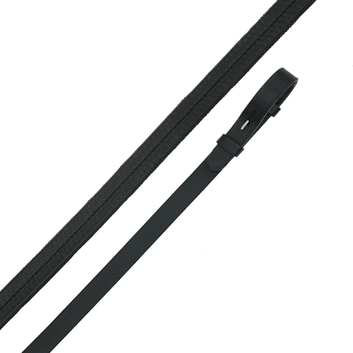 Premium Leather Rubber Grip Reins – Non-Slip Equestrian Reins with Secure Billet Ends