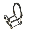 Ergonomic Genuine Leather Control Halter – Premium Horse Headcollar with Rope Noseband