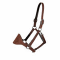 Performance Ranch Leather Horse Halter – Genuine Leather Headcollar with Brass Hardware