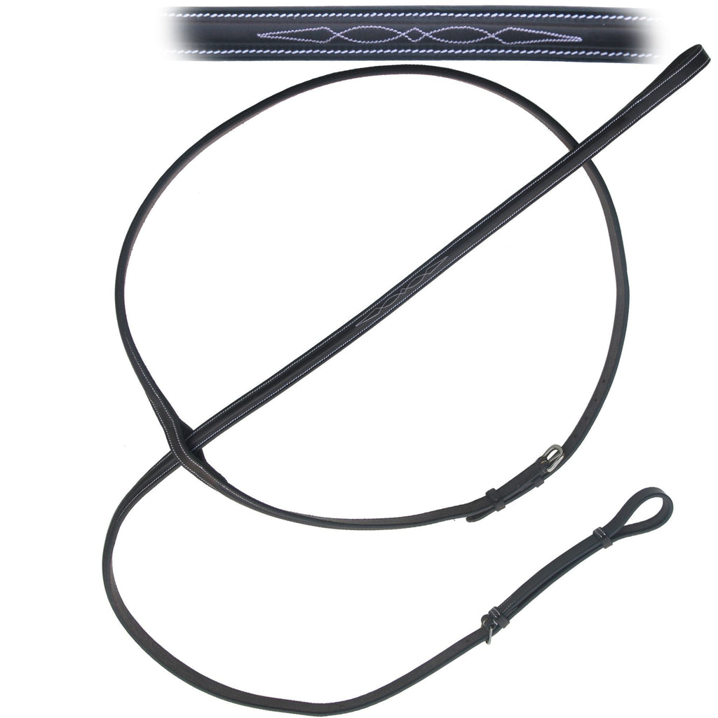 Fancy Raised Leather Standing Martingale – Adjustable Horse Training Tack
