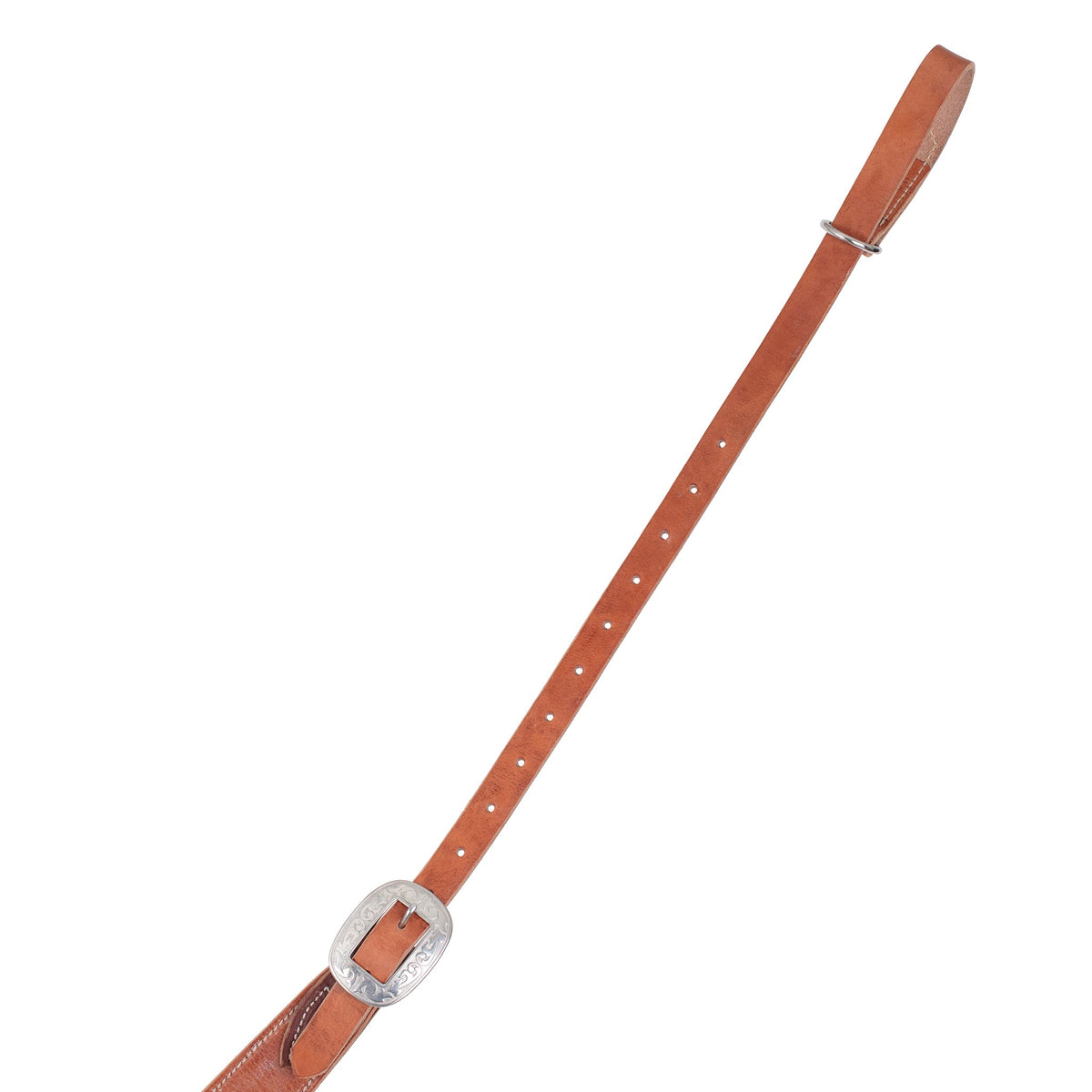 Premium Hermann Oak Leather Pulling Breast Collar – Floral Stainless Steel Western Tack