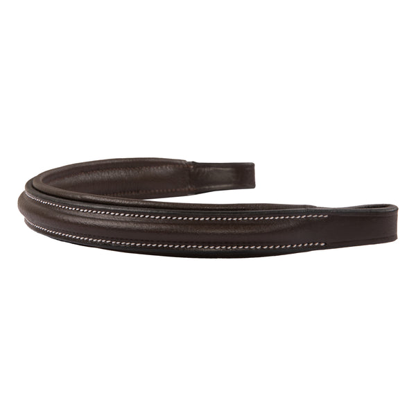 Elegant Padded Horse Browband – Genuine Leather English Tack