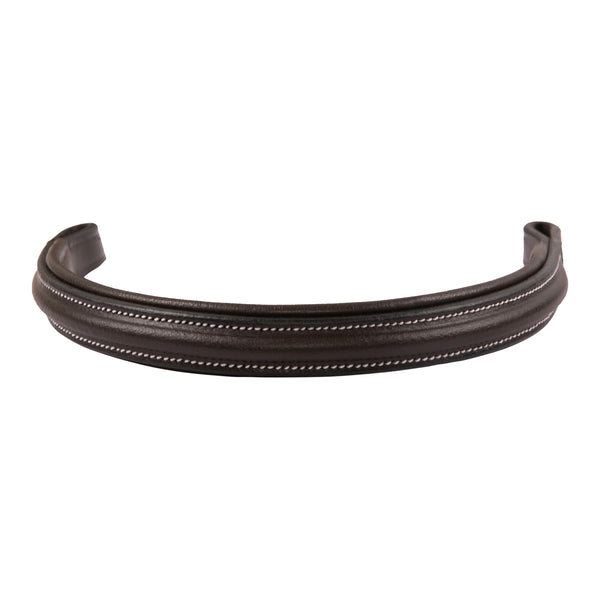 Elegant Padded Horse Browband – Genuine Leather English Tack