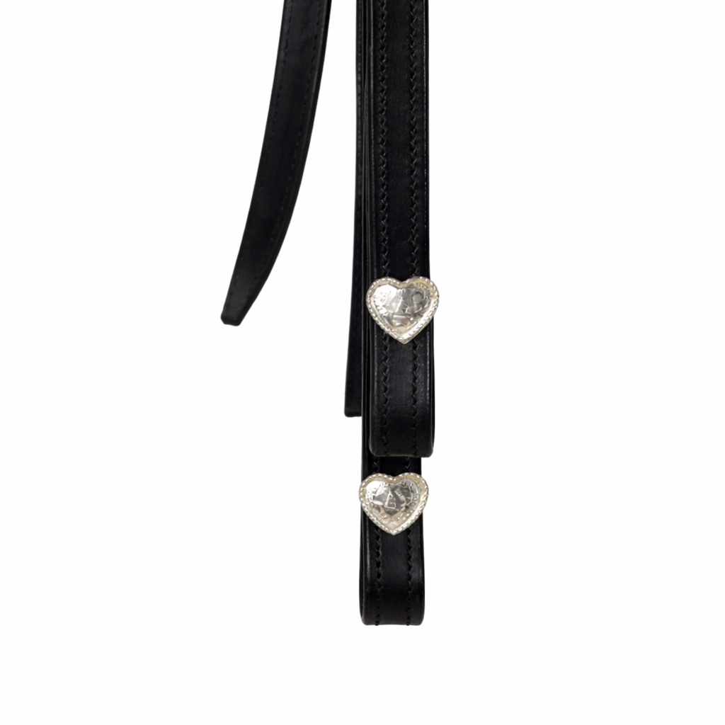 Hand-Tooled Leather Headstall & Split Reins – Decorative Western Horse Tack