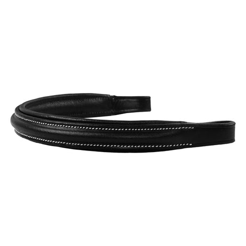 Elegant Padded Horse Browband – Genuine Leather English Tack