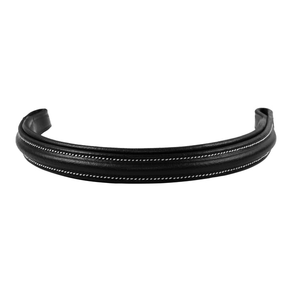 Elegant Padded Horse Browband – Genuine Leather English Tack