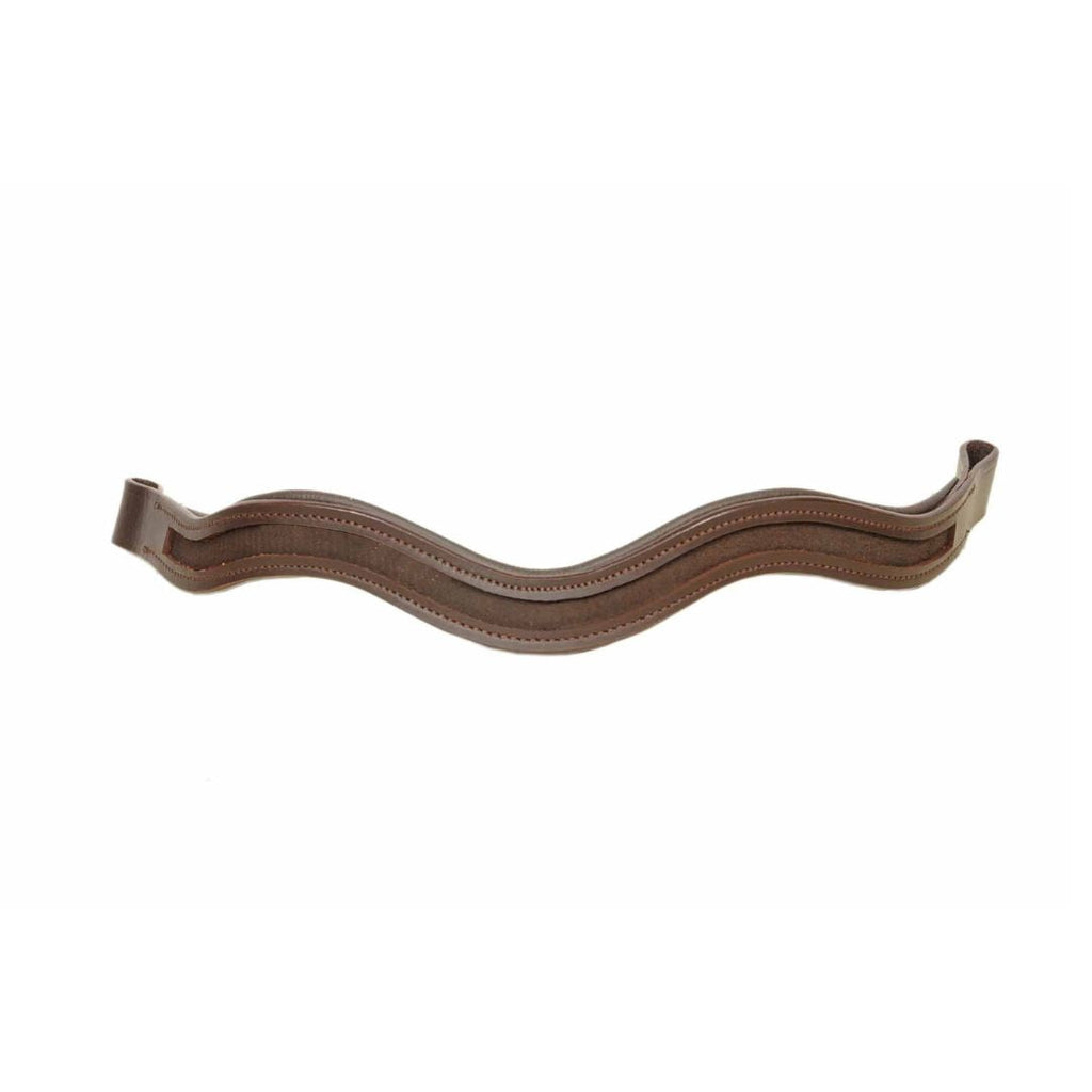 Premium Genuine Leather Empty Channel Browband – Handcrafted Customizable Horse Browband