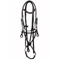 Luxury Crystal Padded Show Bridle – Premium Buffalo Leather English Bridle with Designer Crown & Crystal Browband