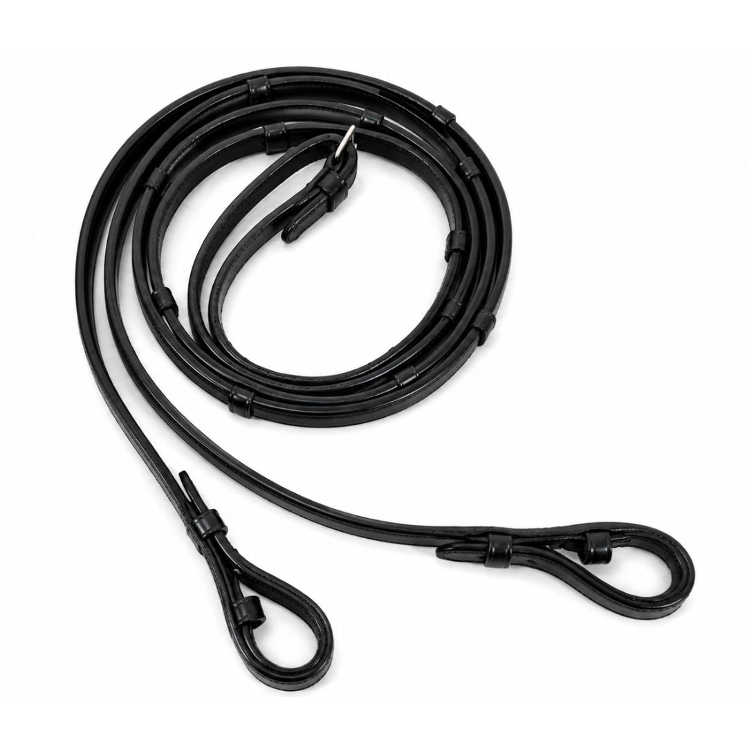 Elite Comfort Dressage Bridle – Anatomical Buffalo Leather Crank Bridle with Flash Attachment & Loop Keeper