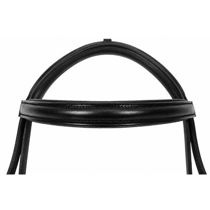 Elite Comfort Dressage Bridle – Anatomical Buffalo Leather Crank Bridle with Flash Attachment & Loop Keeper