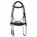 Summit Performance Dressage Bridle – Premium Buffalo Leather English Bridle with Stainless Steel Hardware & Matching Reins