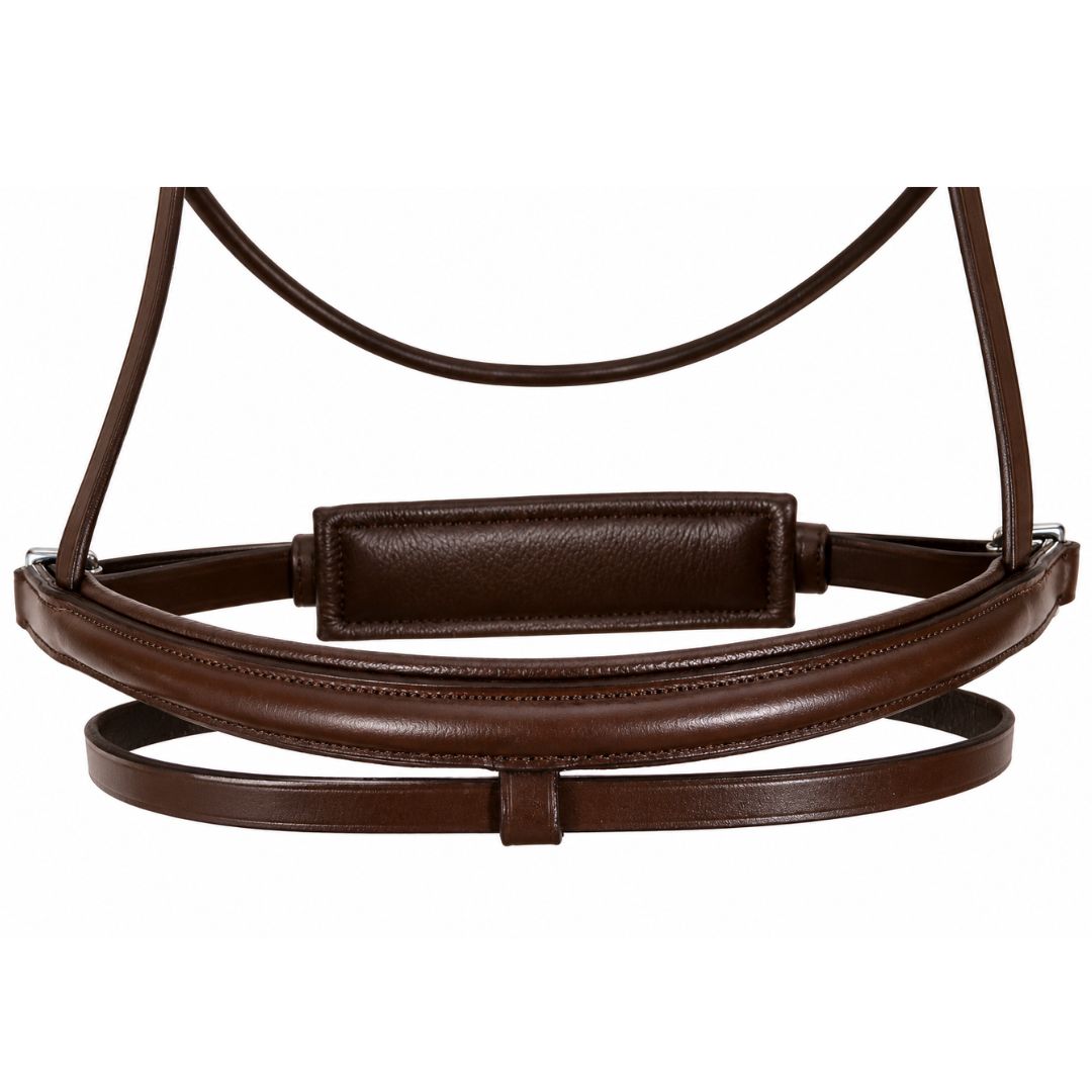 Summit Performance Dressage Bridle – Premium Buffalo Leather English Bridle with Stainless Steel Hardware & Matching Reins