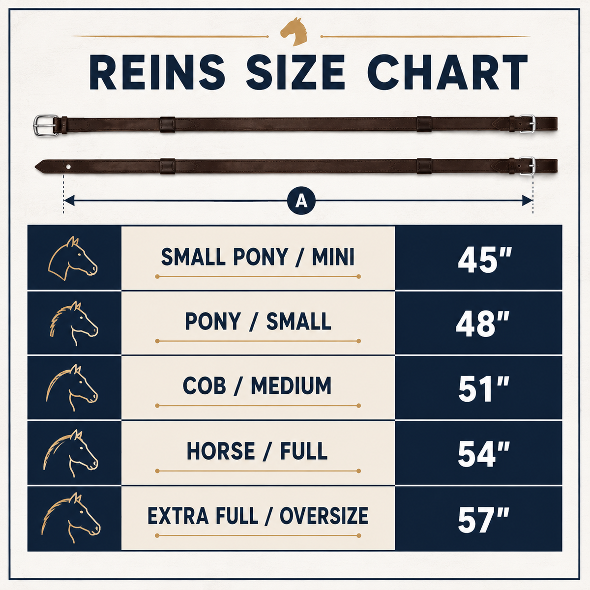 Crystal Leather Barrel Reins – Genuine Leather Western Reins with Stainless Steel Hardware