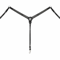 Premium Leather Western Back Breast Collar – Concho Design with Stainless Steel Hardware