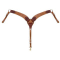 Premium Leather Harness Roper Breast Collar – Center Dee & Tapered Western Design