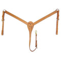 Premium Skirting Leather Western Breast Collar – Reinforced Double-Layer Stitched Design