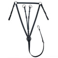 Raised Genuine Leather Horse Breastplate with Running Martingale – Classic Equestrian Tack