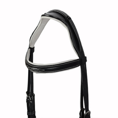 Elite Performance Anatomical Leather Jump Bridle – Handcrafted English Bridle for Comfort & Precision