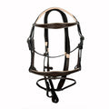 Heritage Pro Padded Fancy Stitch Genuine Leather Jump Bridle – Vegetable Tanned English Bridle