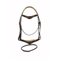 Prestige Raised Fancy Stitch Jump Bridle – Premium Padded English Leather Bridle