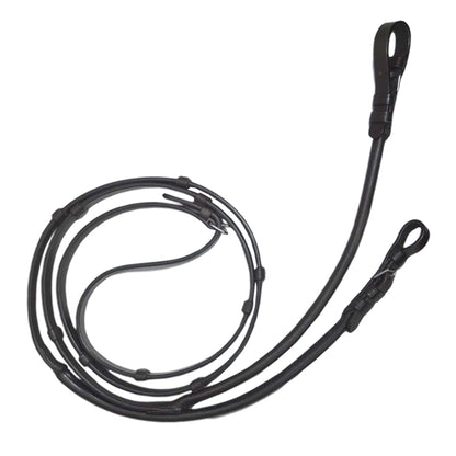 Heritage Rolled Dressage Bridle – Premium Buffalo Leather English Bridle with Padded Crown & Matching Rolled Reins