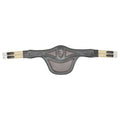 Elite Protective Leather Stud Guard Girth – Padded Horse Jumping Girth with Elastic Ends & Stainless Steel Buckles
