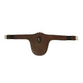 Protective Jumping Genuine Leather Belly Guard Girth – Premium Padded Performance Girth with Triple Elastic