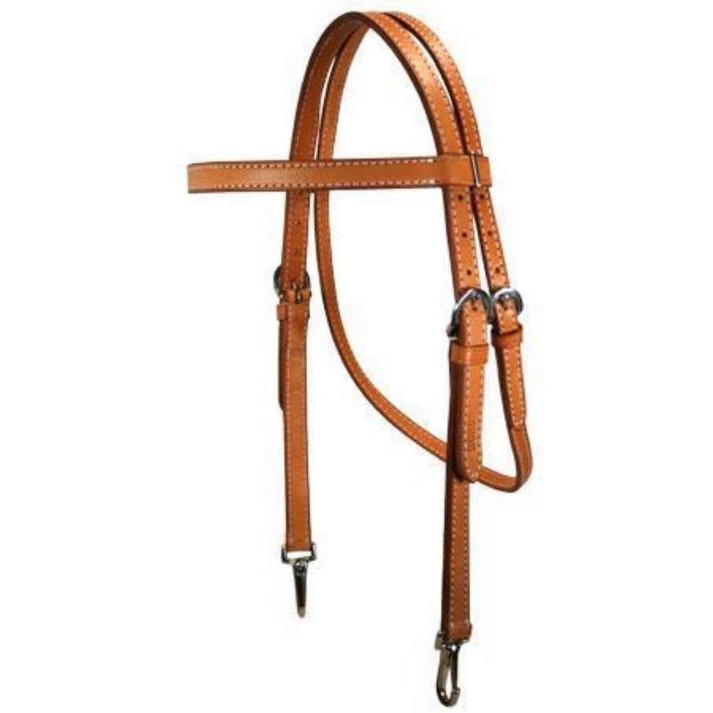 Premium Vegetable-Tanned Buffalo Leather Horse Headstall – Durable Western Bridle for Training & Everyday Riding