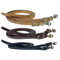 Handcrafted Spotted Leather Western Split Reins – Classic Western Riding Reins for Trail & Training