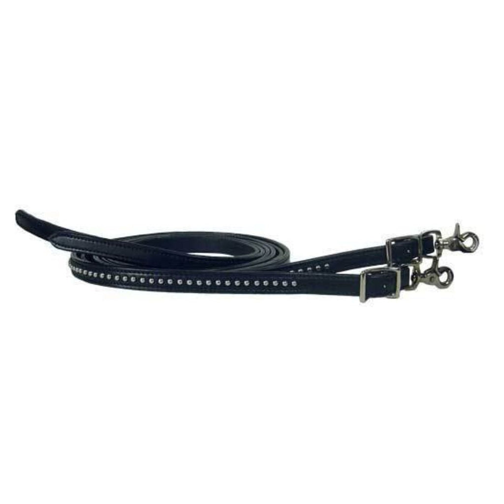 Handcrafted Spotted Leather Western Split Reins – Classic Western Riding Reins for Trail & Training