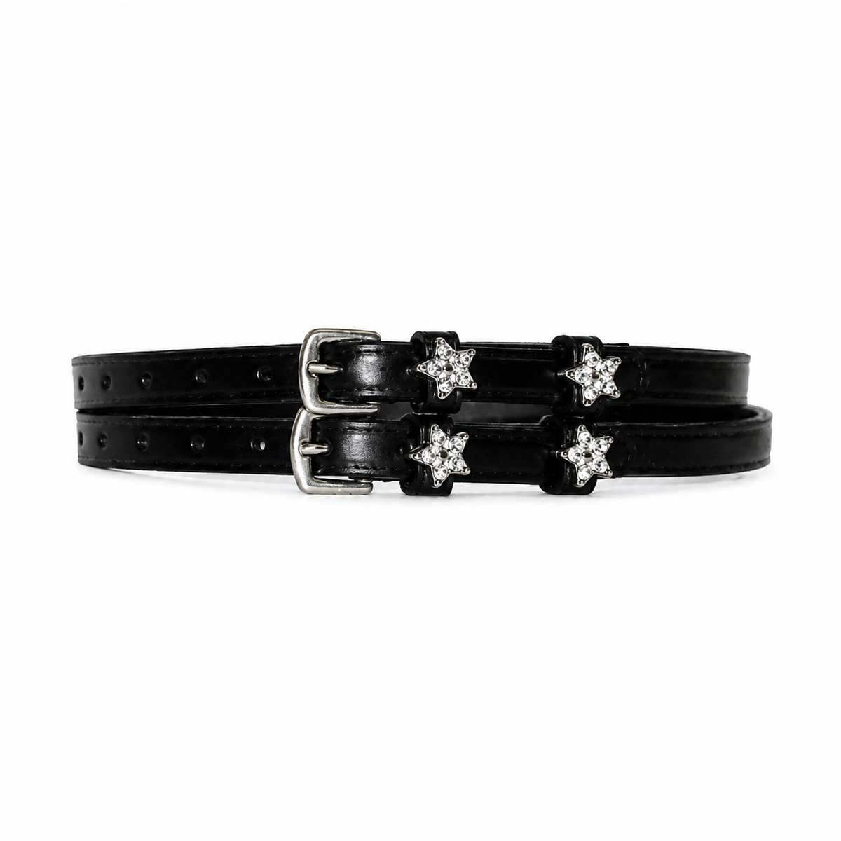Star Design English Genuine Leather Spur Straps
