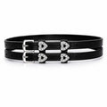 Heart Detail English Genuine Leather Spur Straps