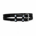 Blue Crystal English Genuine Leather Spur Straps – 18 & 20 Inch, 1 Pair