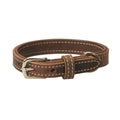 Crazy Horse Genuine Leather Dog Collar – Distressed Leather with Soft Padded Lining