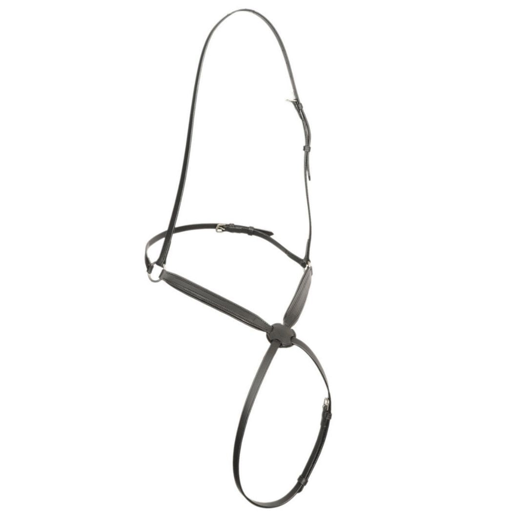 Customizable Empty Channel Figure 8 Leather Grackle Noseband – 8 mm & 10 mm