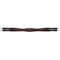 Heritage Fancy Stitch Leather Horse Girth – Contoured Padded Hunter Girth with Triple Elastic