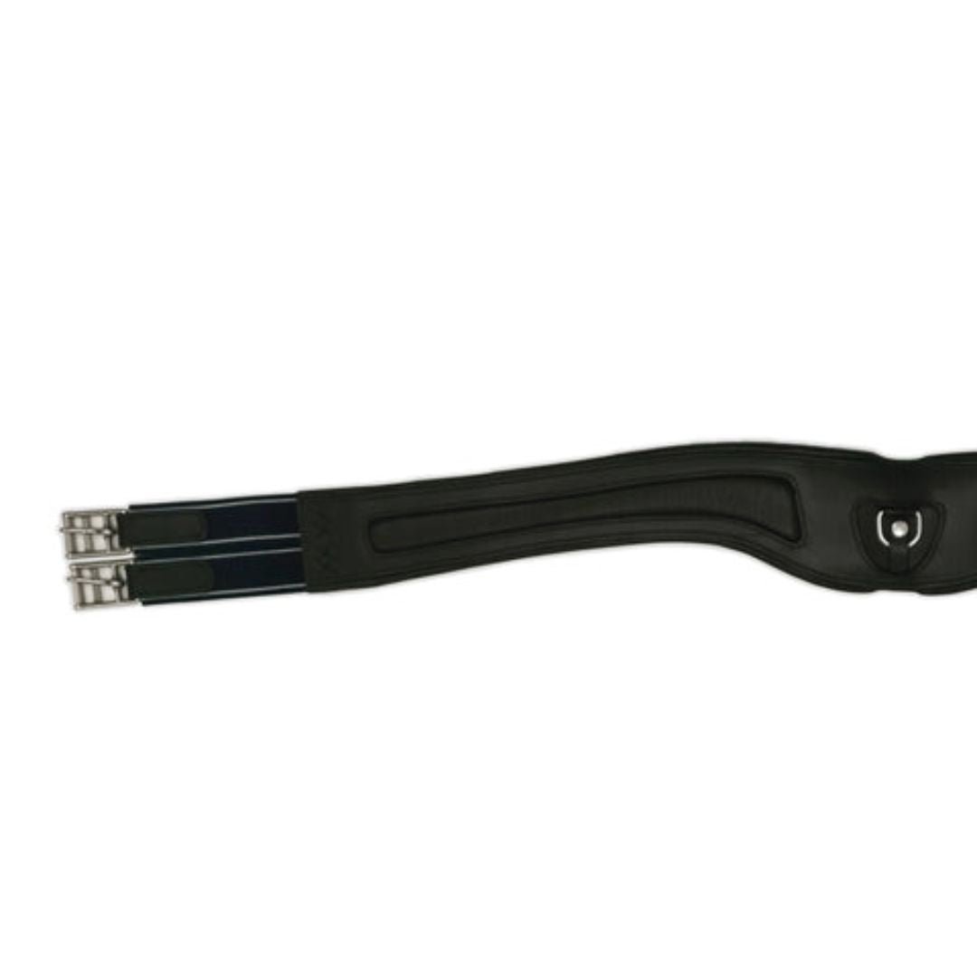Ergonomic Leather Comfort Horse Girth – Anatomical Long Girth with Elastic Ends