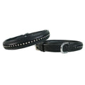 Handcrafted Crystal Padded Leather Dog Collar – Genuine Leather with Premium Hardware