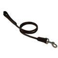 Rolled Padded Genuine Leather Dog Leash – Handcrafted Round Leather Lead with Comfortable Grip