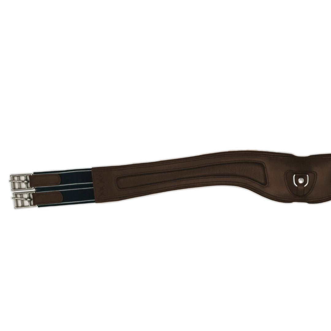 Ergonomic Leather Comfort Horse Girth – Anatomical Long Girth with Elastic Ends