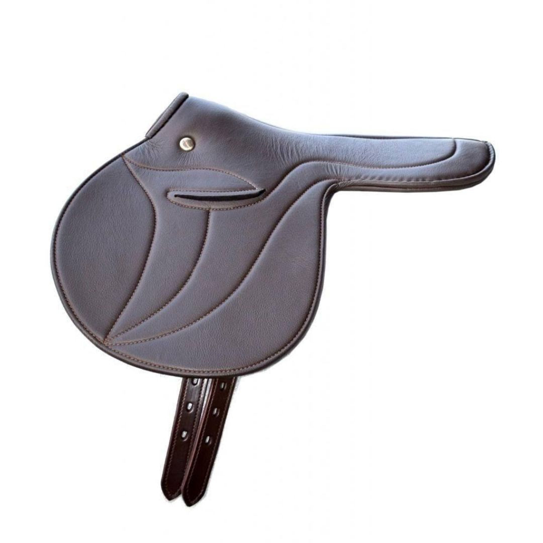 Genuine Leather Exercise & Racing Horse Saddle – British Half Tree with 15" Flap