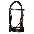 Grand Heritage Double Show Bridle – Premium Buffalo Leather Weymouth Bridle with Raised Elegance