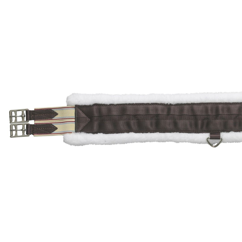 ComfortFlex Fleece Lined Horse Girth – Moisture-Wicking Padded Girth with Double Elastic & Roller Buckles