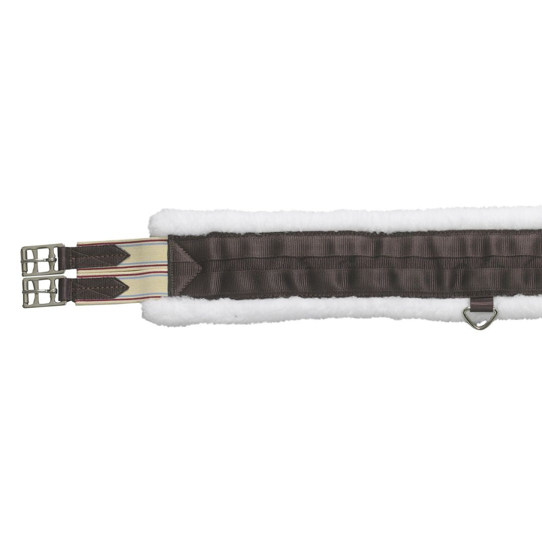 ComfortFlex Fleece Lined Horse Girth – Moisture-Wicking Padded Girth with Double Elastic & Roller Buckles