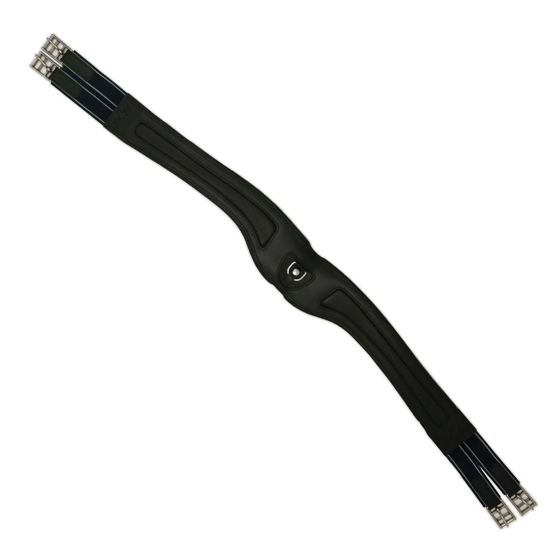 Ergonomic Leather Comfort Horse Girth – Anatomical Long Girth with Elastic Ends