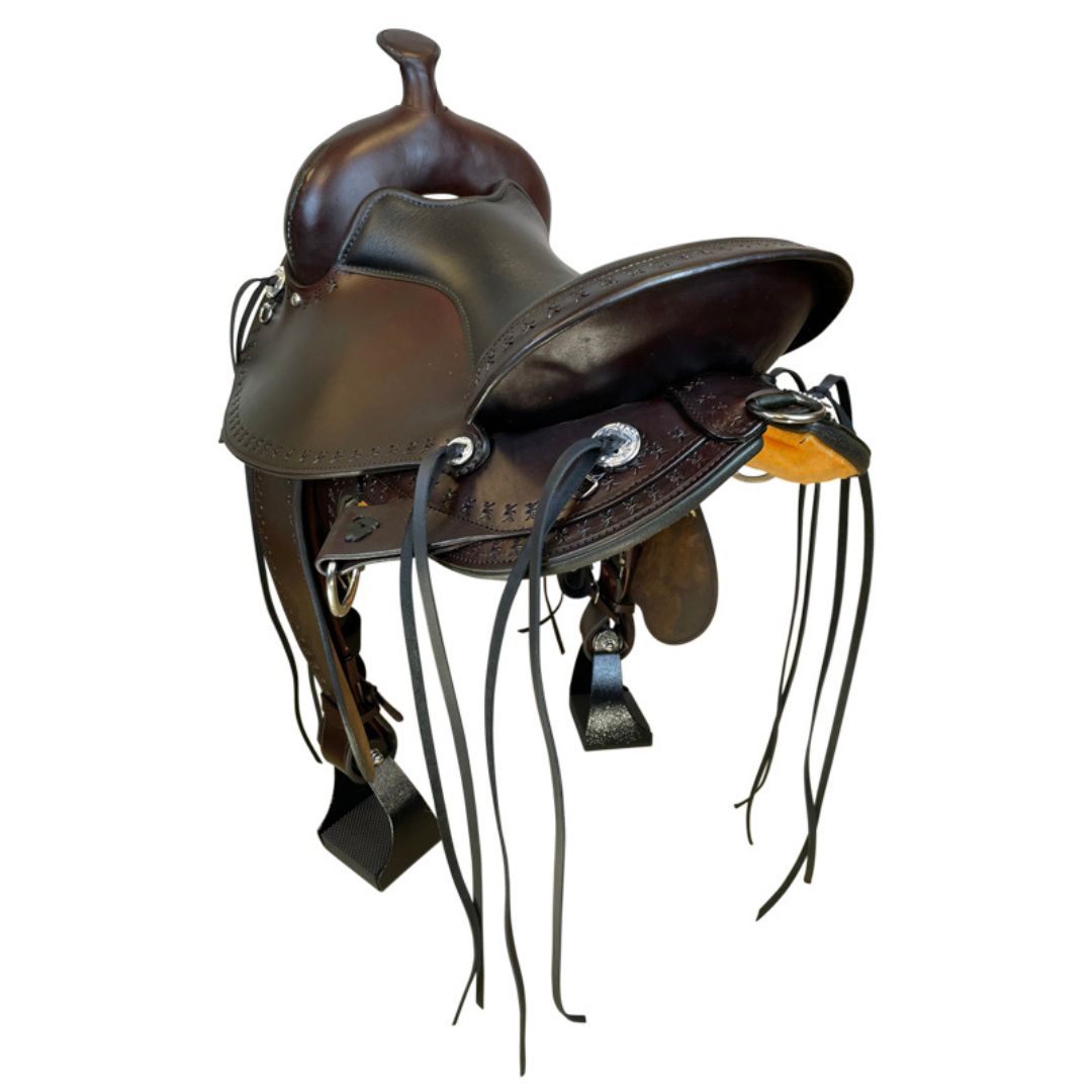 Alabama TrailFlex Gaited Saddle – Comfort-Focused Western Saddle with Flexible Tree & Round Skirt
